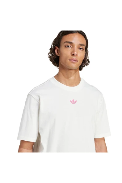 adidas Erkek  Beyaz  T-shirt TEE JZ9919 - Resim 3