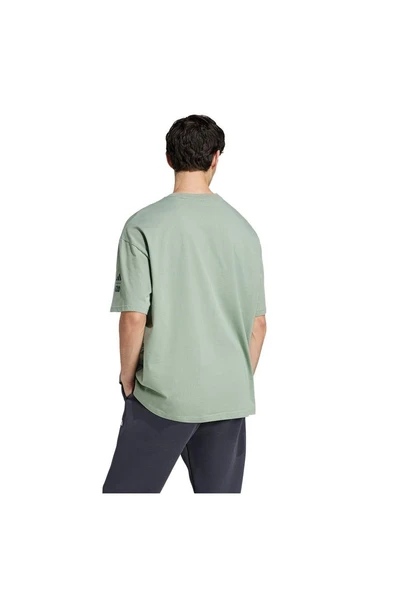 adidas Erkek  Yeşil  T-Shirt M SW TM T 2 JI5718 - 3