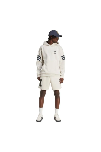 adidas Erkek  Bej  Sweatshirt M SW TM HDY JI5719 - 5