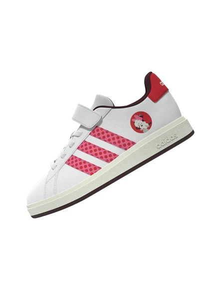 adidas Unisex Çocuk Beyaz  Yürüyüş Ayakkabısı GRAND COURT MINNIE EL C IH6310 - Resim 12