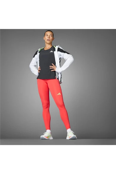 adidas Kadın Kırmızı  Tayt Adizero 1/1 L W JH3618