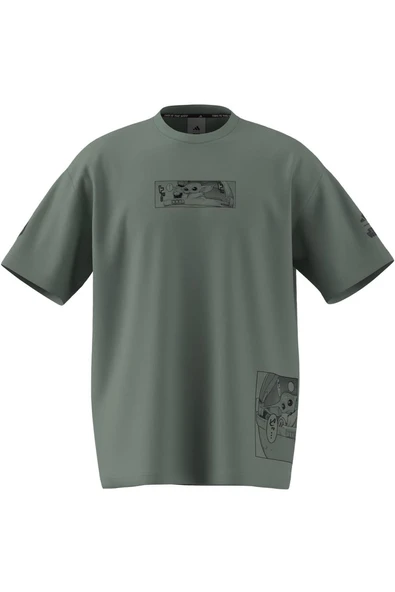 adidas Erkek  Yeşil  T-Shirt M SW TM T 2 JI5718 - 7