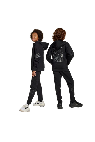 adidas Unisex Çocuk Siyah  Eşofman Altı J SW MNDO PNT JF3635 - Resim 6