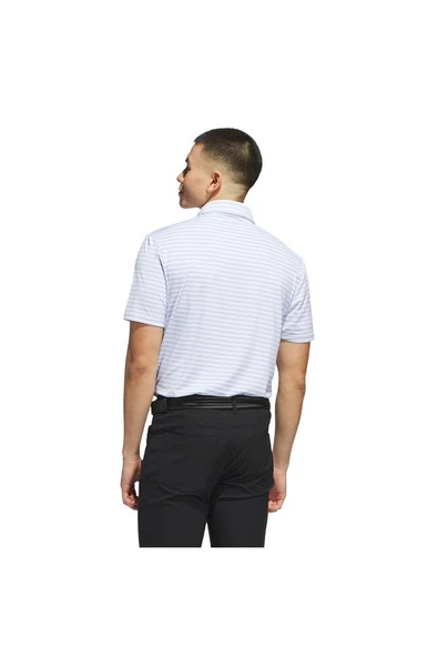 adidas Erkek Mavi  Polo T-Shirt ULT STRIPE POLO JP0475 - Resim 2