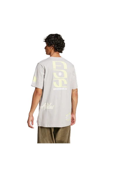 adidas Erkek Gri  T-Shirt Q12 TS SPONSOR JP0195 - Resim 2