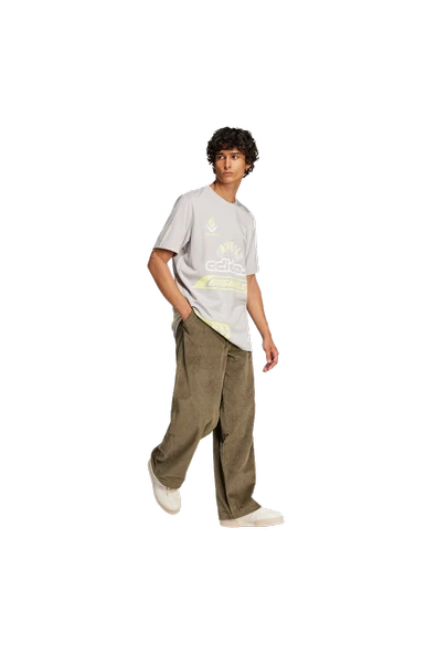 adidas Erkek Gri  T-Shirt Q12 TS SPONSOR JP0195 - Resim 3