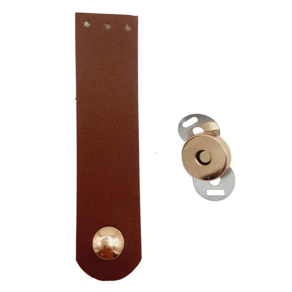 Çanta Aksesuar Tek Kat Suni Deri Taba Light Gold Metalli Kapak ürün görseli 1