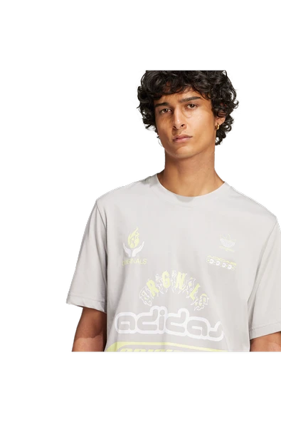 adidas Erkek Gri  T-Shirt Q12 TS SPONSOR JP0195 - Resim 4