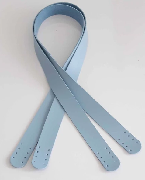 Çanta Aksesuar 80X2.5 Cm, Bebe Mavi Suni Deri Çanta Sapı ürün görseli 1