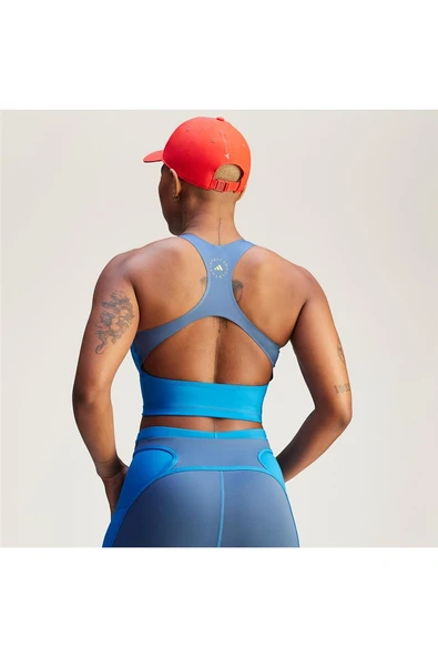 adidas Kadın Mavi  Sporcu Sütyeni aSMC TT ZIP C JP3171 - 5