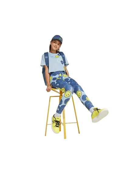 adidas Çocuk  Mavi  T-Shirt G SMI TEE JJ3079 - 4