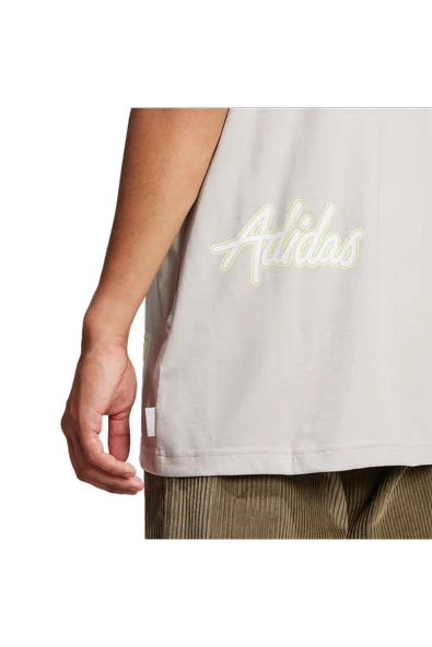 adidas Erkek Gri  T-Shirt Q12 TS SPONSOR JP0195 - Resim 5