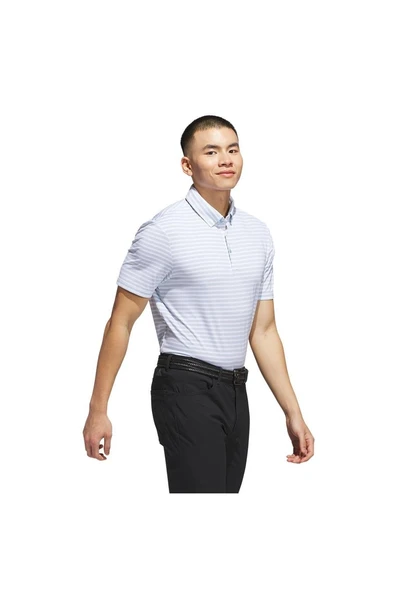 adidas Erkek Mavi  Polo T-Shirt ULT STRIPE POLO JP0475 - Resim 3
