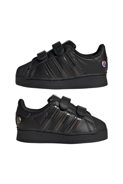 adidas Bebek Siyah  Sneaker SUPERSTAR LED LIGHTS CF I JI0512 - 12