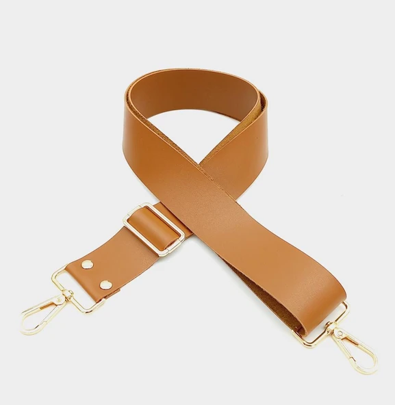 Çanta Aksesuar Suni Deri Taba 120X4 Cm Çanta Sapı Kalsap Light Gold Metalli