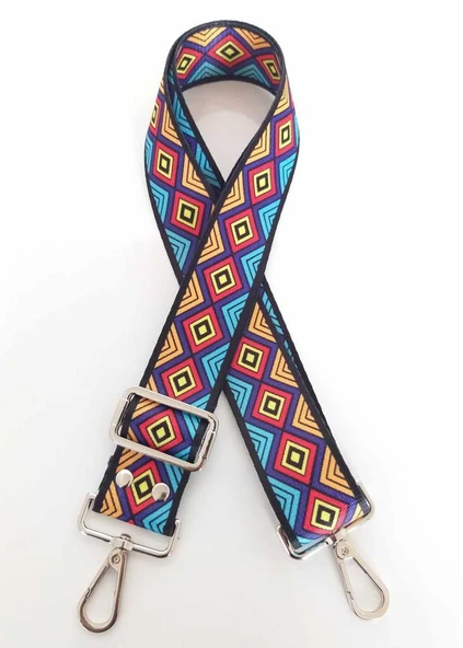 Çanta Aksesuar Polyester Kolon 120X4 Cm No:8 Gümüş Metalli