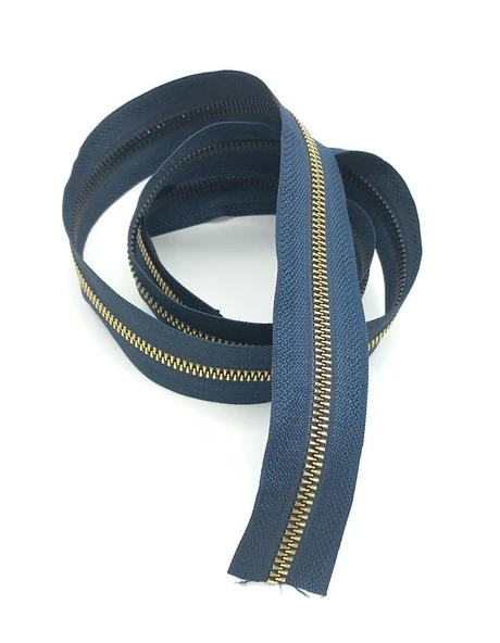 Çanta Aksesuar Ortası Gold Fermuar 100 Cm Lacivert Renk ürün görseli