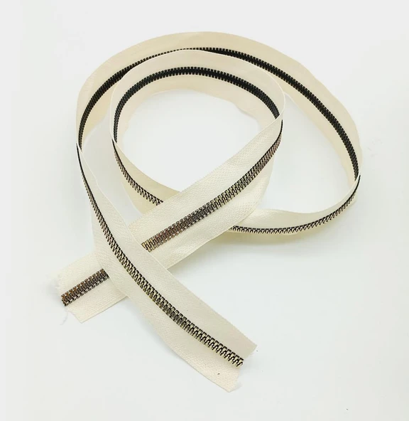 Çanta Aksesuar Ortası Gold Fermuar 100 Cm Krem Renk ürün görseli 1