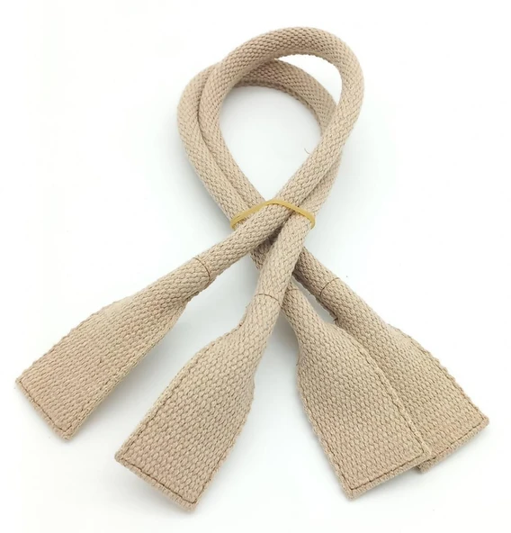 Çanta Aksesuar Pamuklu Kolon Pelikan Model Bej Renk Çanta Sapı ürün görseli 1