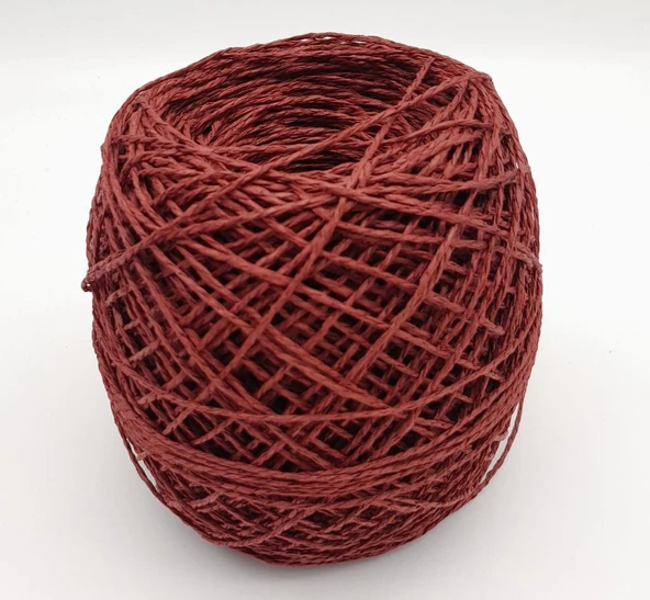 Çanta Aksesuar Bordo Renk 100 Gr Sarılmış Kağıt İp