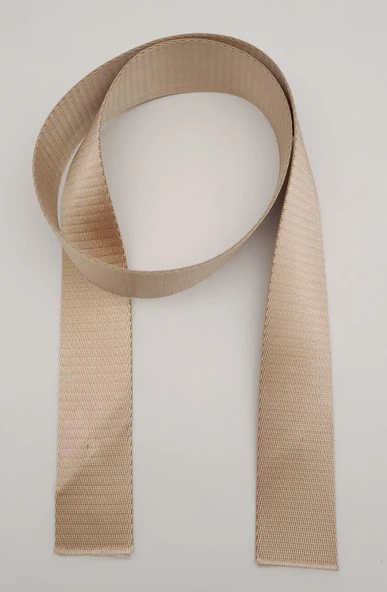 Çanta Aksesuar 4 Cm Bej Renk Polyester Kolon 1 Metre ürün görseli 1