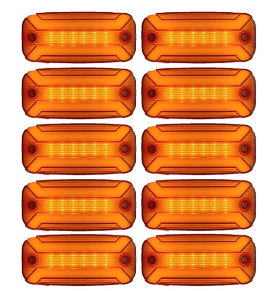 10 Adet Neon Ledli Yan Dorse Kasa Lambası 12-24 Volt Melek Kanadı Turuncu ürün görseli