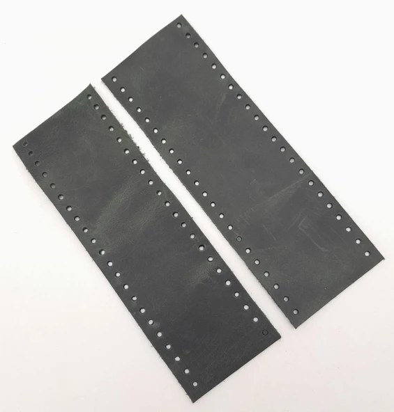 Çanta Aksesuar Crazy Oil Yeşil Gerçek Deri Tutma Sapı 18X6 Cm Simit Sap