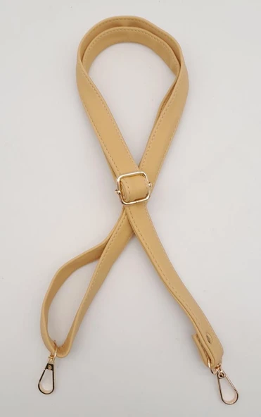 Çanta Aksesuar Hardal 125X2 Cm Sürgütlü Çanta Sapı Light Gold Metal