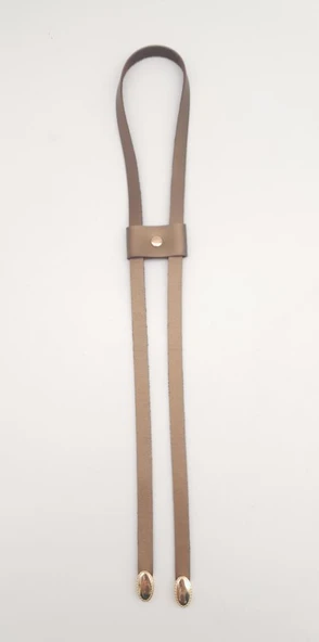 Çanta Aksesuar Bakır Tek Kat Suni Deri Büzgü Light Gold Metalli ürün görseli 1