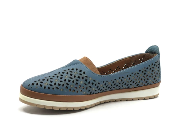 New Style Kadın Deri Casual Ayakkabı Babet - 7