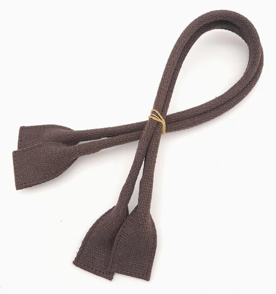 Çanta Aksesuar Pamuklu Kolon Pelikan Model Kahverengi Çanta Sapı - 3