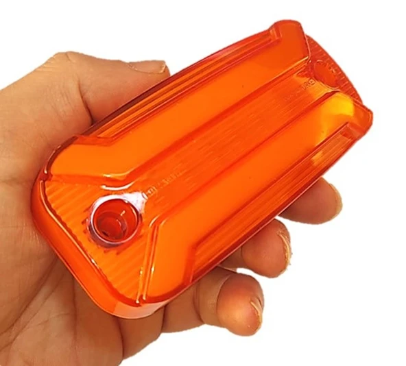 4 Adet Neon Ledli Yan Dorse Kasa Lambası 12-24 Volt Melek Kanadı Turuncu - Resim 5