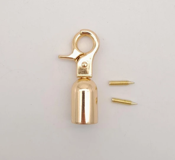 Çanta Aksesuar 12 mm Light Gold Renk Kancalı Kovan 1 Adet ürün görseli