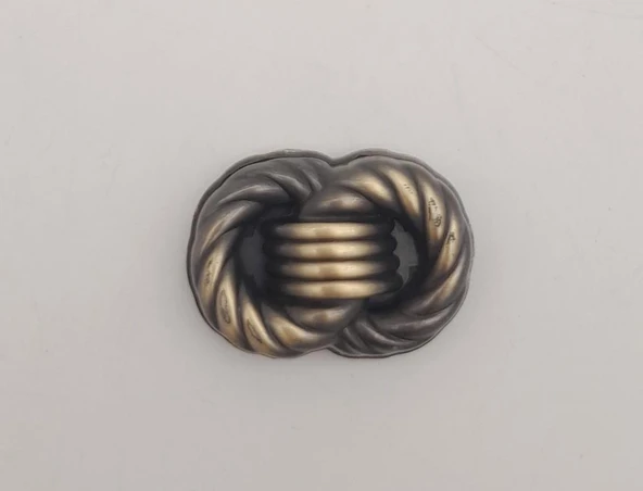 Çanta Aksesuar Antik Çift Daire Mıknatıslı Kilit - Resim 2