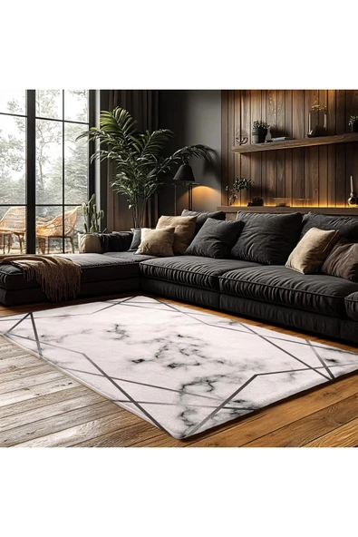 Halı Kaymaz Taban Trend Vintage Yıkanabilir Dijital Baskı