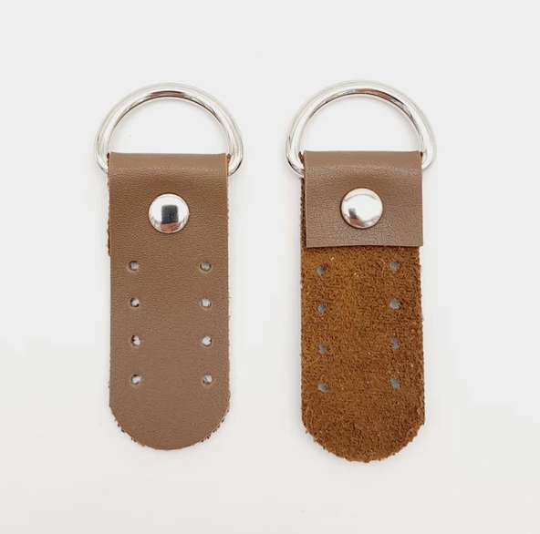 Çanta Aksesuar Tek Kat Suni Deri Sapucu Böce Vizon Renk Gümüş Metalli - Resim 2