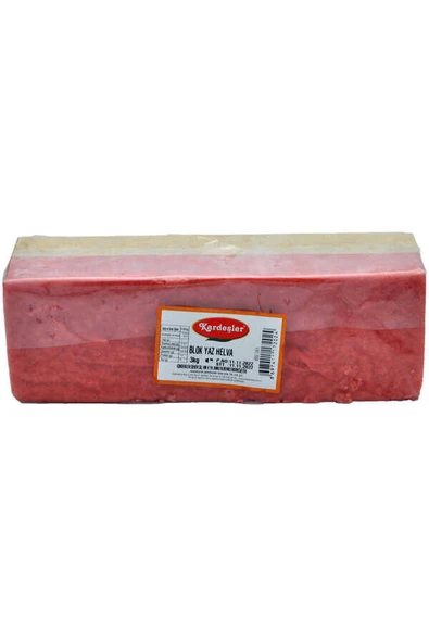Kırmızı Yaz Helvası Blok 3 KG
