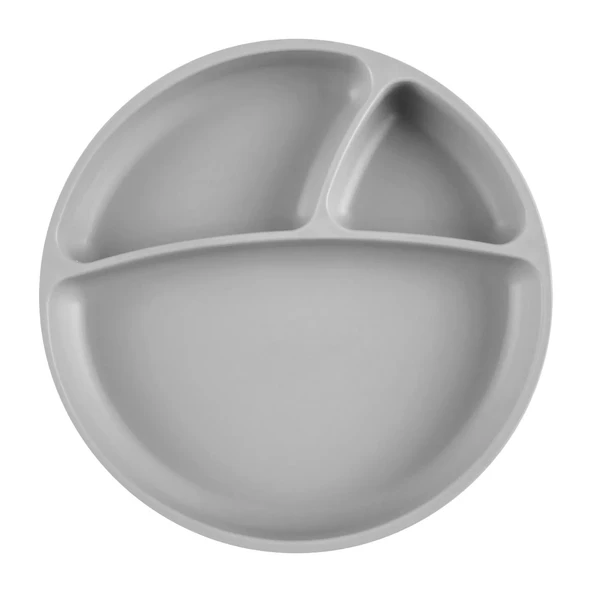 Porsiyon Vakum Tabanlı Silikon Tabak Powder Grey