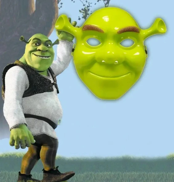 Nessiworld Yeşil Shrek Maskesi 21x25 cm