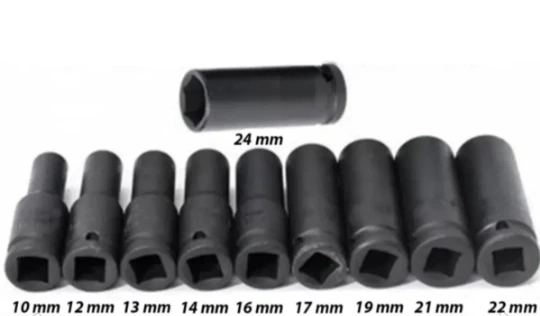10 Parça 1/2 Derin Havalı Lokma Seti 6 Köşe Havalı Lokma - 3