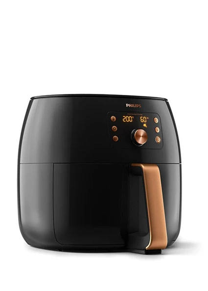 Philips HD9867/90 Premium XXL Siyah AirFryer 7.3L - Resim 2