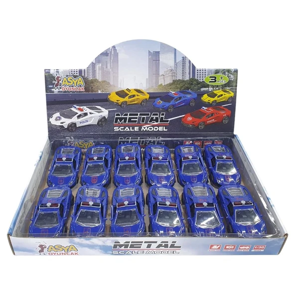 Çek Bırak Metal Araba Lamborgini - ILK004 - Jandarma - Resim 2