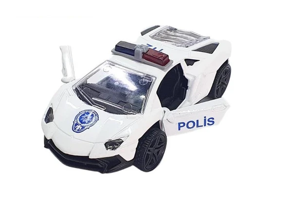 Çek Bırak Metal Polis Arabası -  930338 - 3