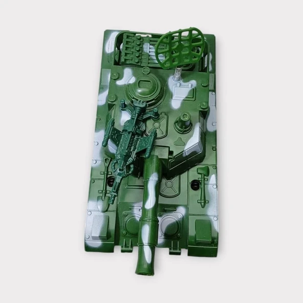 Sürtmeli Tank 15 cm - Koyu Yeşil - Resim 4