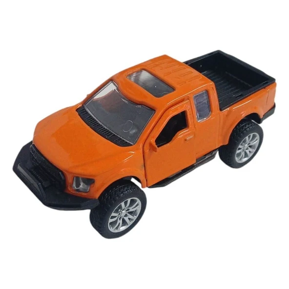 Çek Bırak Metal Arazi Aracı 13 cm - Turuncu - 2