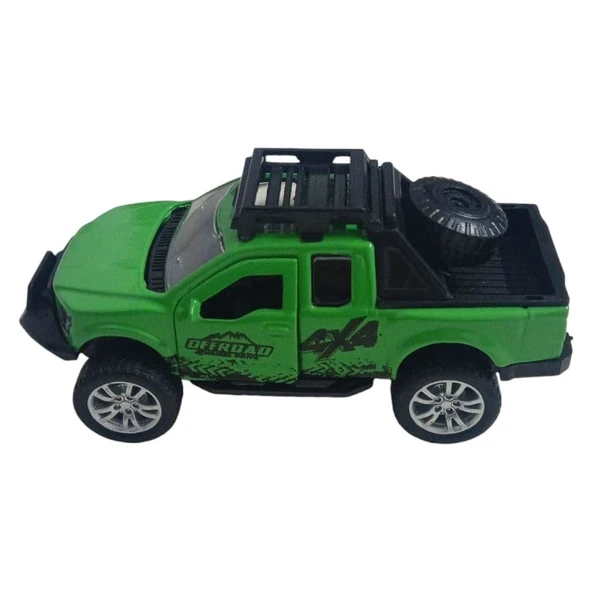 Çek Bırak Metal Arazi Aracı 13 cm - Yeşil - Resim 5