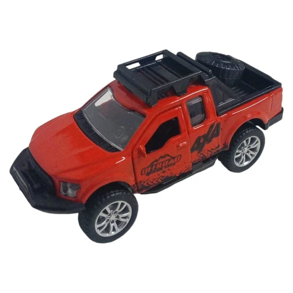 Çek Bırak Metal Arazi Aracı 13 cm - Kırmızı ürün görseli