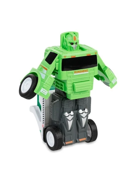 Robota Dönüşen Temizlik Araçları - Konteyner Çöp Kamyonu - Resim 5