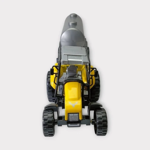Çek Bırak Römorklu Traktör 25Cm - Sarı Su tanklı - 4