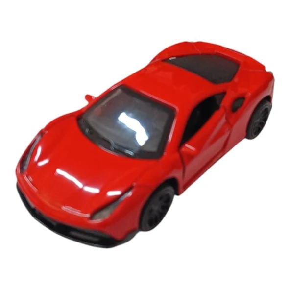 Çek Bırak Metal Araba - 4311B - Kırmızı - 3
